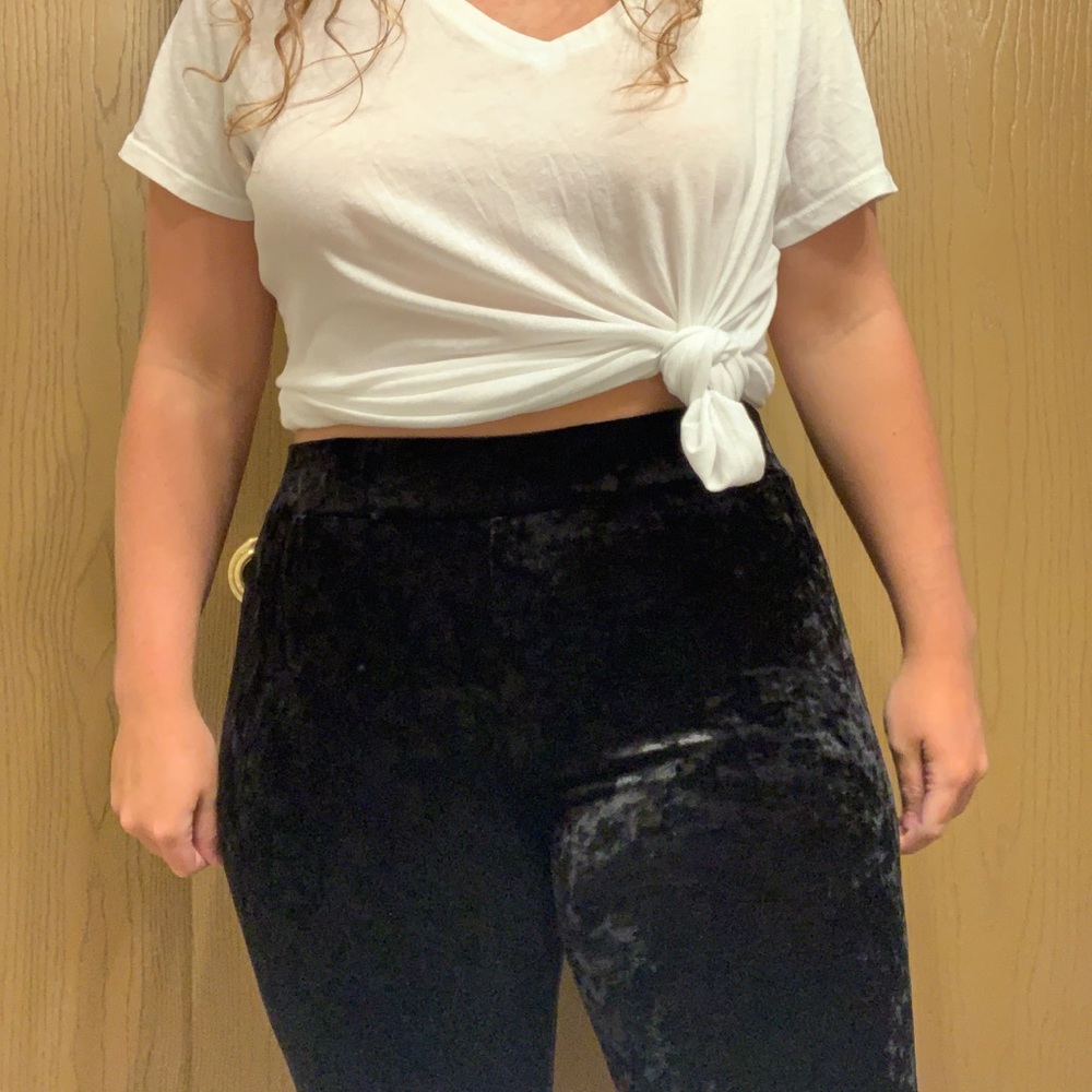 Velvet Black Leggings (size large)